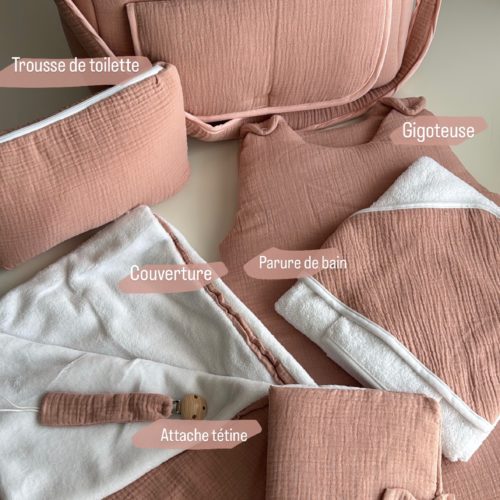 Coffret personnalisé vieux rose